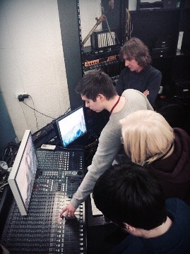 Практические занятия в студии звукозаписи